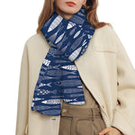 Ornamental Fish Pattern Print Scarf
