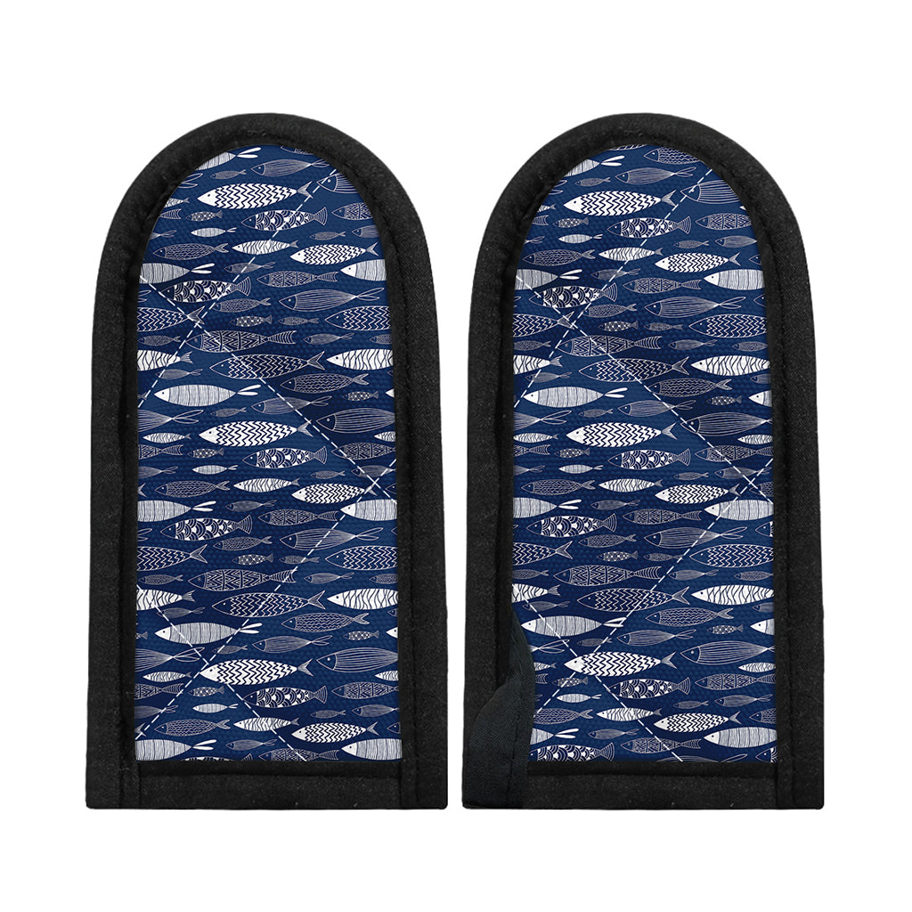 Ornamental Fish Pattern Print Skillet Handle Cover