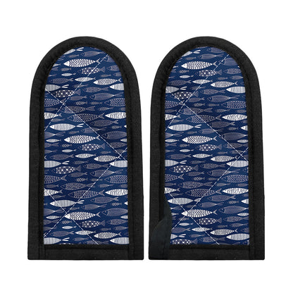 Ornamental Fish Pattern Print Skillet Handle Cover