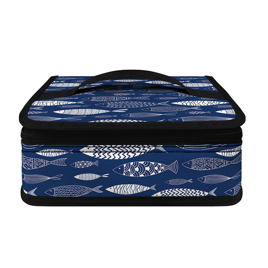 Ornamental Fish Pattern Print Small Lunch Bag