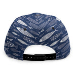 Ornamental Fish Pattern Print Snapback Cap