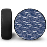 Ornamental Fish Pattern Print Tire Cover