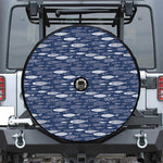 Ornamental Fish Pattern Print Tire Cover With Camera Hole
