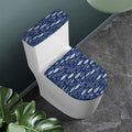 Ornamental Fish Pattern Print Toilet Lid And Tank Cover Set