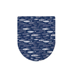 Ornamental Fish Pattern Print Toilet Lid Cover