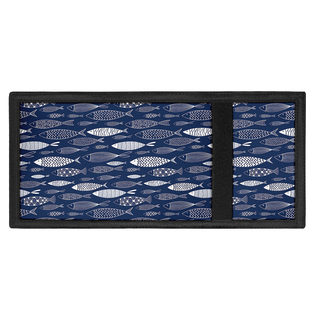 Ornamental Fish Pattern Print Trifold Wallet
