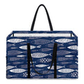 Ornamental Fish Pattern Print Utility Tote Bag