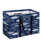 Ornamental Fish Pattern Print Utility Tote Bag