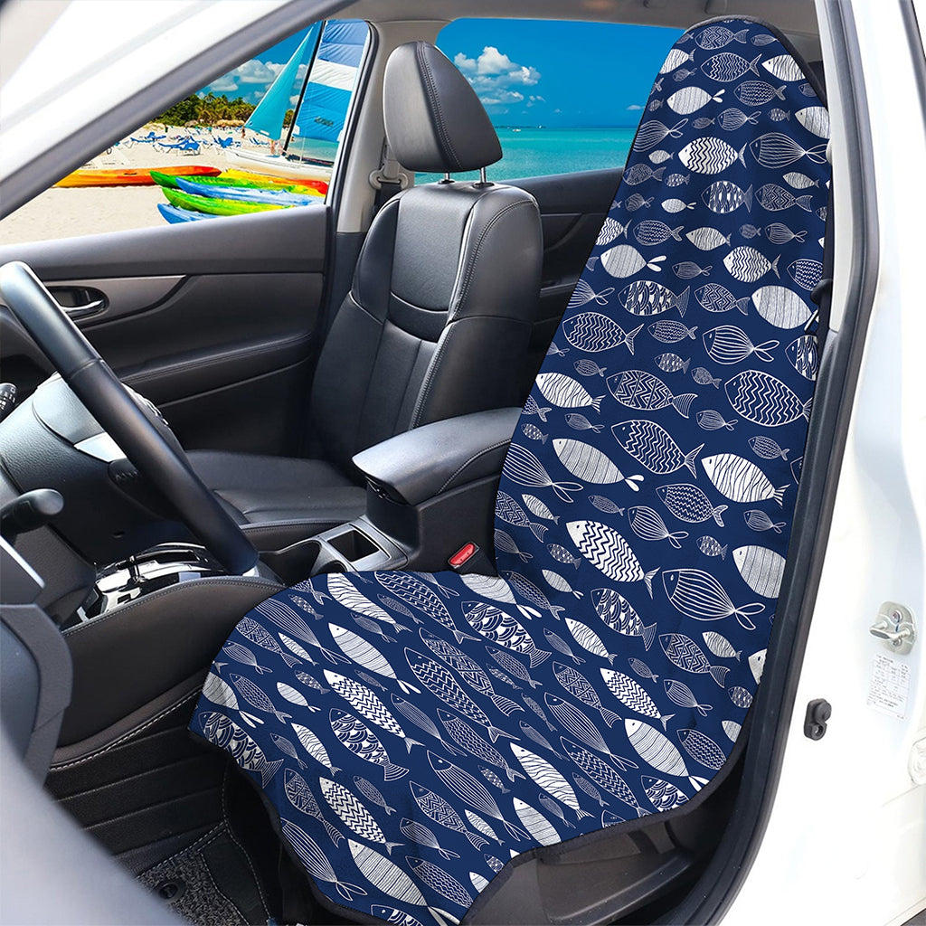 Ornamental Fish Pattern Print Waterproof Car Seat Cover