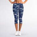Ornamental Fish Pattern Print Women's Capri Leggings