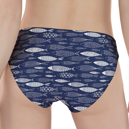 Ornamental Fish Pattern Print Women's Panties