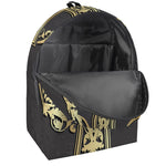 Ornamental Golden Cross Print Backpack