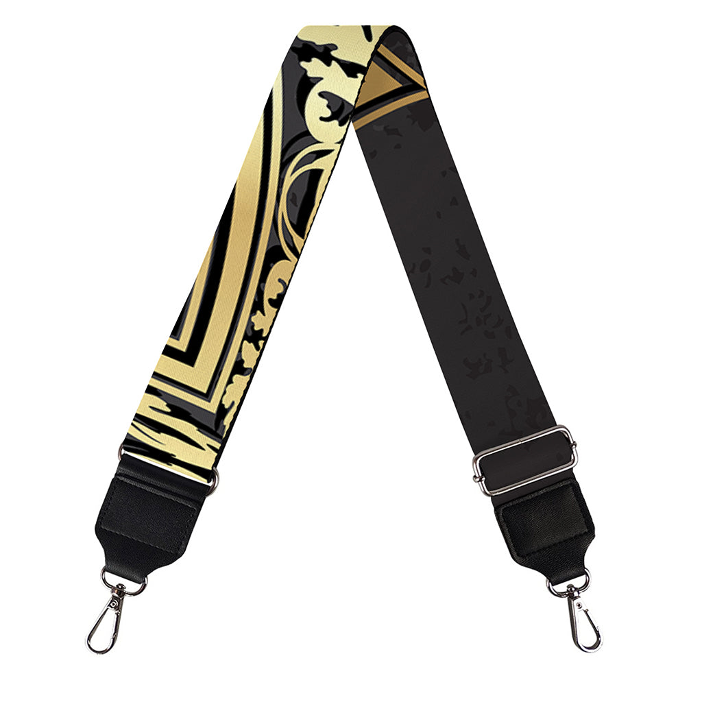 Ornamental Golden Cross Print Bag Strap