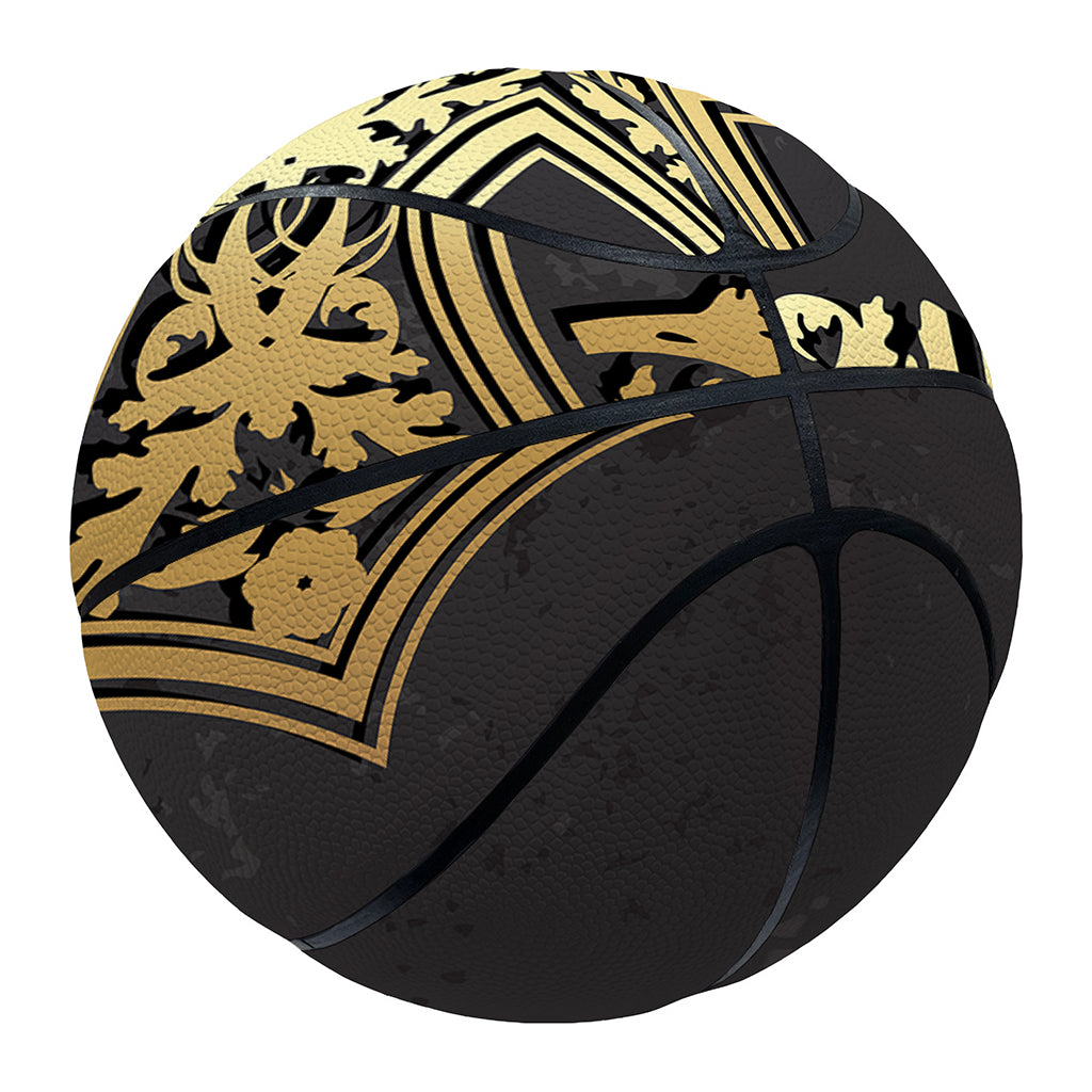 Ornamental Golden Cross Print Basketball