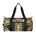 Ornamental Golden Cross Print Gym Bag