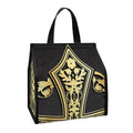Ornamental Golden Cross Print Insulated Lunch Tote