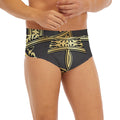 Ornamental Golden Cross Print Men's Briefs