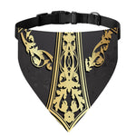 Ornamental Golden Cross Print Over The Collar Dog Bandana
