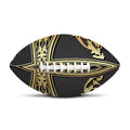 Ornamental Golden Cross Print Rugby Ball