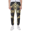 Ornamental Golden Cross Print Joggers