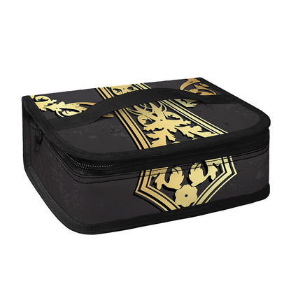 Ornamental Golden Cross Print Small Lunch Bag