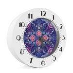 Ornamental Paisley Mandala Print Alarm Clock