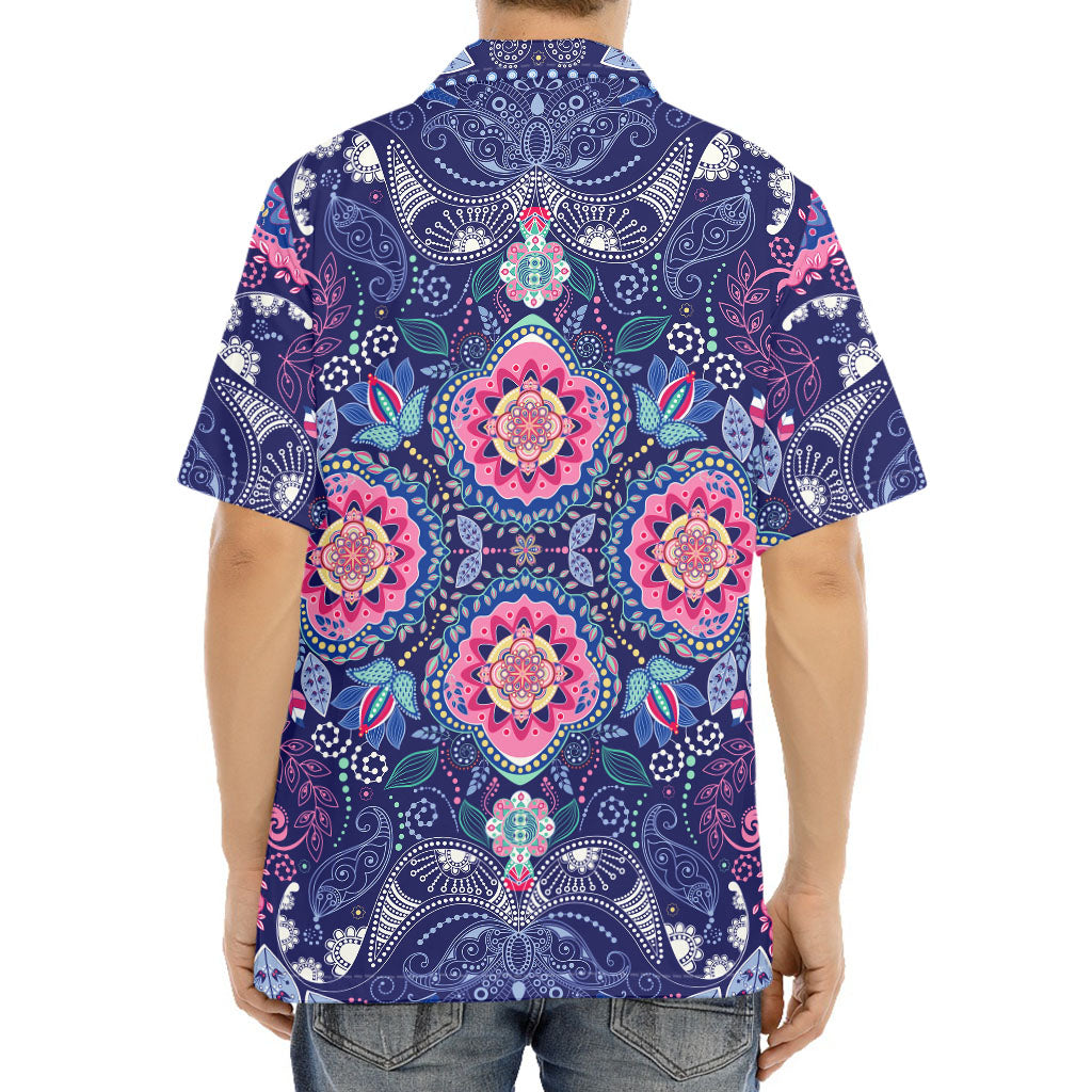 Ornamental Paisley Mandala Print Aloha Shirt