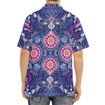 Ornamental Paisley Mandala Print Aloha Shirt