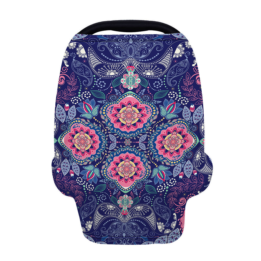 Ornamental Paisley Mandala Print Baby Seat Cover