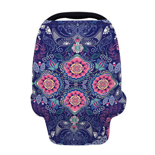 Ornamental Paisley Mandala Print Baby Seat Cover