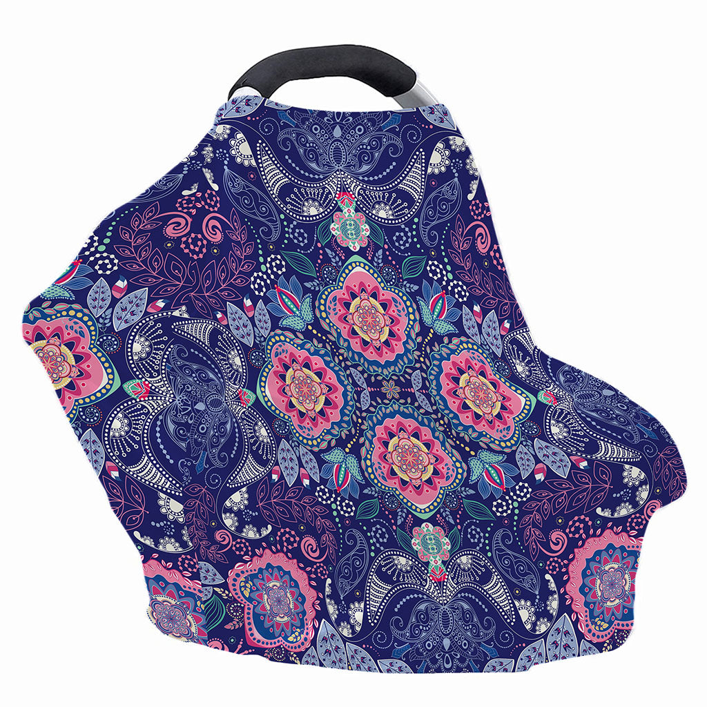 Ornamental Paisley Mandala Print Baby Seat Cover