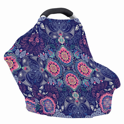 Ornamental Paisley Mandala Print Baby Seat Cover