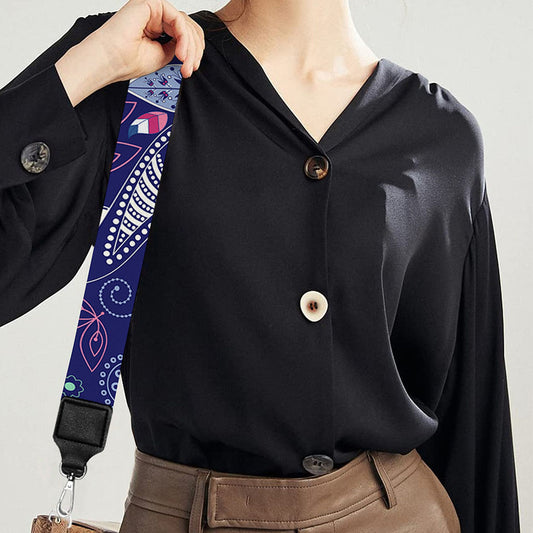 Ornamental Paisley Mandala Print Bag Strap
