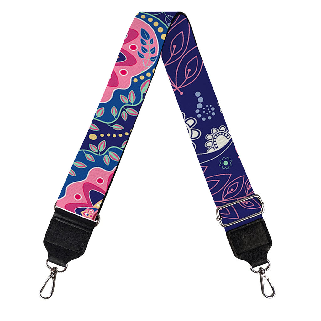 Ornamental Paisley Mandala Print Bag Strap