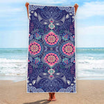 Ornamental Paisley Mandala Print Beach Towel