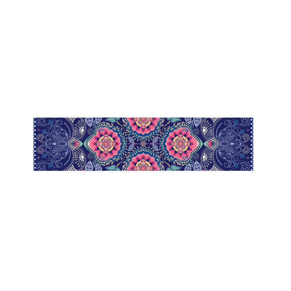 Ornamental Paisley Mandala Print Bed Runner