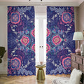 Ornamental Paisley Mandala Print Dimout Pencil Pleat Curtains