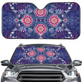 Ornamental Paisley Mandala Print Car Windshield Sun Shade