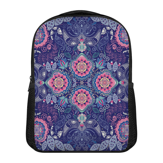 Ornamental Paisley Mandala Print Casual Backpack