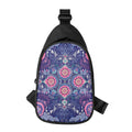 Ornamental Paisley Mandala Print Sling Bag