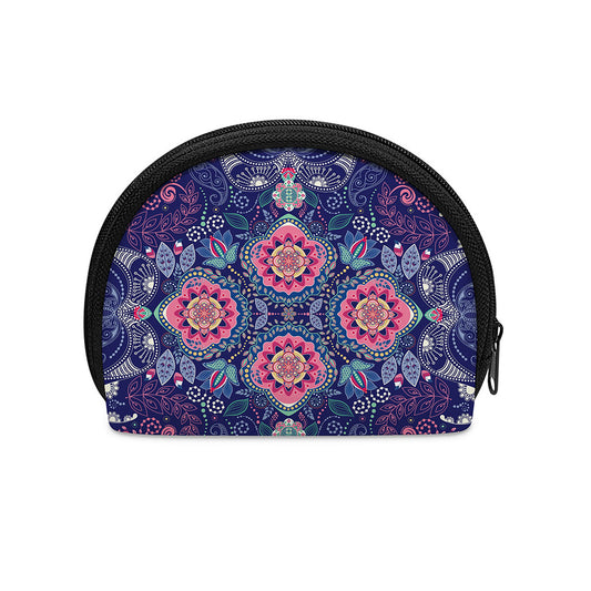 Ornamental Paisley Mandala Print Coin Purse