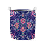 Ornamental Paisley Mandala Print Collapsible Laundry Basket