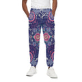 Ornamental Paisley Mandala Print Cotton Sweatpants