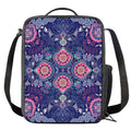 Ornamental Paisley Mandala Print Crossbody Lunch Bag