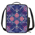 Ornamental Paisley Mandala Print Crossbody Lunch Bag