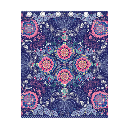 Ornamental Paisley Mandala Print Curtain