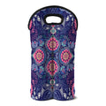 Ornamental Paisley Mandala Print Double Neoprene Wine Tote