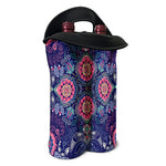Ornamental Paisley Mandala Print Double Neoprene Wine Tote