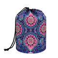 Ornamental Paisley Mandala Print Drawstring Makeup Bag