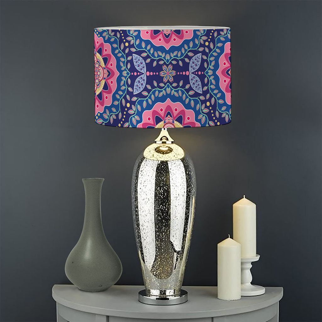 Ornamental Paisley Mandala Print Drum Lamp Shade